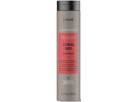 Lakme raudoną spalvą paryškinantis šampūnas Teknia Coral Red Shampoo 300ml